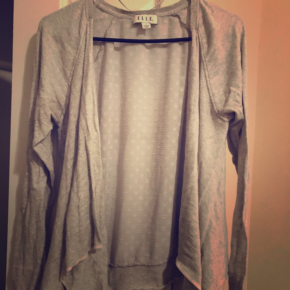 Mixed media cardigan